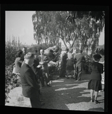 Valdemarsudde, utländska journalister på besök, 22 september 1944.