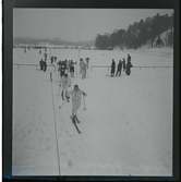 D.M.-skidstafett vid Saltsjöbaden, 6 februari 1945.