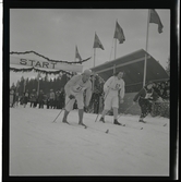 D.M.-skidstafett vid Saltsjöbaden, 6 februari 1945.