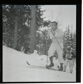 SM på skidor i Kramfors, 1945.