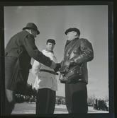 SM på skidor i Kramfors, 1945.