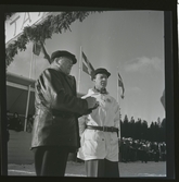 SM på skidor i Kramfors, 1945.