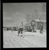 SM på skidor i Kramfors, 1945.