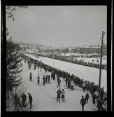 SM på skidor i Kramfors, 1945.