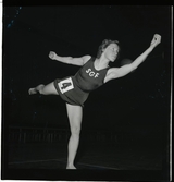 Persson, Ann-Margret, Stockholms G.F., svensk mästarinna i gymnastik, 1946.