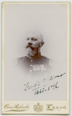 Porträtt på Gustaf Ohlsson född år 1845 och död år 1915.