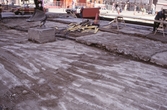 Beläggningsabete på Rudbeckstunneln, 1990-tal