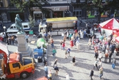 Utställning på övre delen av Stortorget, 1990-tal