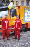 Miljöarbetare vid sitt fordon, 1990-tal