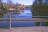 Lågt vattenstånd mellan Kanslibron och Hamnbron, 1990-tal