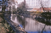 Vy mellan Stora holmen och Universitetssjukhuset, 1990-tal