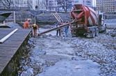 Betongarbete intill Storbron, 1990-tal