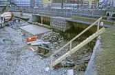 Underhållsarbete vid Storbron, 1990-tal