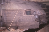 Arbete med det ena fundamentet till Storbron, 1990-tal