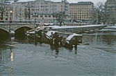 Underhållsarbete vid Storbron, 1990-tal