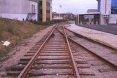 Järnvägsspår i Holmens industriområde, 1990-tal