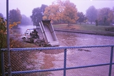 Fyllnadsmaterial i Svartån mellan Stora holmen och Wadköping, 1990-tal