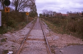 Dokumentation av mark intill järnvägsrälsen, 1990-tal