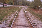 Järnvägsspår korsar bilväg, 1990-tal