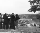 Täbykören sjunger på Skansberget vid gökotta 1981