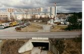 Täby Centrum vy från Grindtorpsvägen