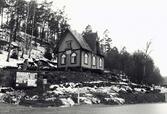 Hembygdsgårdar. Flyttning av Ingarö hembygdsmuseum vintern 1988.