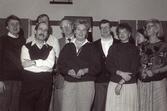 Riksförbundets personal januari 1989 Från vänster Mats Rolén, Arild Arntzen, Nils Åkerström, Sven Thorstensson, Anita Henriksson, Nils Westling, Kerstin Tjärnbro, Ulla Tander, Gunilla Lindberg.