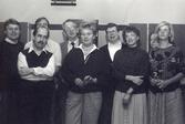 Riksförbundets personal januari 1989 Från vänster Mats Rolén, Arild Arntzen, Nils Åkerström, Sven Thorstensson, Anita Henriksson, Nils Westling, Kerstin Tjärnbro, Ulla Tander, Gunilla Lindberg.