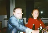Kjell Nilsson, och Gudrun Gröndahl, vice förbundsordföranden, ordföranden i Dräktgruppen och hedersledamot.