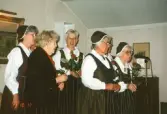 Ekerö hembygdsdräkt jubilerar 2004.