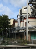 Industribyggnader vid Soabs industrianläggning i Mölndals Kvarnby, år 2007. Anläggningen användes vid fototillfället av Hexion Speciality Chemicals Sweden AB.