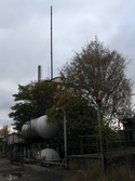 Två tankar vid Soabs industrianläggning i Mölndals Kvarnby, år 2007. Anläggningen användes vid fototillfället av Hexion Speciality Chemicals Sweden AB.