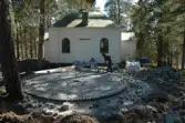Antikvarisk medverkan vid ändring av kyrkobyggnad; Skogsö kapell