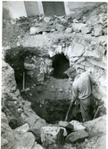 Arboga sf.
Arkeologisk utgrävning av munkgångarna, 1939.