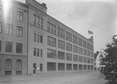 AB J.Persson & Co skofabriks fasad mot Västra Bangatan, 1942