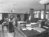 Kontorsarbete på AB J.Persson & Co skofabrik, 1942