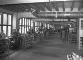 Maskinsal på AB J.Persson & Co skofabrik, 1942