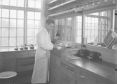 Arbete med mallar och läster på Kronans Skofabriks AB, 1940-tal