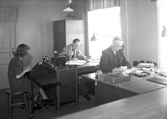 Kontoret på Vennerlunds skofabrik, 1940-tal