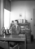 Telefonsamtal på Vennerlunds skofabrik, 1940-tal