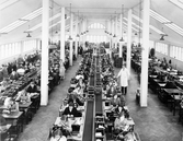 Arbetare på Oscaria skofabrik, 1940-tal