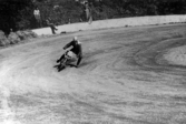Scheelebacken 24/8 1947. Åke Ranås, Göteborgs MK, Harley Davidson.