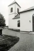 Hälleberga kyrka före branden 1976.