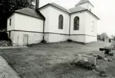 Hälleberga kyrka före branden 1976.