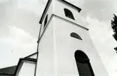 Hälleberga kyrka före branden 1976.