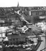 Utsikt mot Stångebro och centrala i Linköping