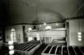 Läktaren i Hälleberga kyrka innan branden 1976.