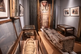 Vänersborgs museum, Egyptiska kabinettet. Öppen mumieskista