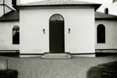 Hälleberga kyrka innan branden 1976.