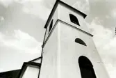 Hälleberga kyrka innan branden 1976.